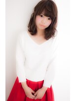 リジェールビューティガーデン(REJOUIR BEAUTY GARDEN)&nbsp;イルミナ×透明感☆鎖骨でゆれる柔らかセミディ