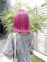 ロッカヘアエジェ(ROCCA hair eje.)&nbsp;ハイライトカラー大人かわいいビビッドピンク