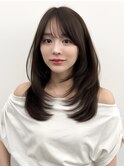 くびれレイヤー/顔まわりカット/レイヤーカット/小顔ヘア