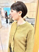 モリオ フロム ロンドン サッポロファクトリー店(morio FROM LONDON) morio/ワイドバングマッシュショート/ショートボブ/顔周りカット