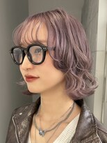 プネル(punel)&nbsp;原宿 ラベンダーグレージュ バイオレットカラー パープルカラー