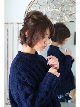 ヘアー ソムリエサロン ベルラ(Hair sommelier salon Bella) Bella Yumie☆褒められ髪☆大人可愛いショートのアレンジ