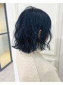 #LEMO #ネイビー #ダークブルージュ #黒染めじゃない暗髪