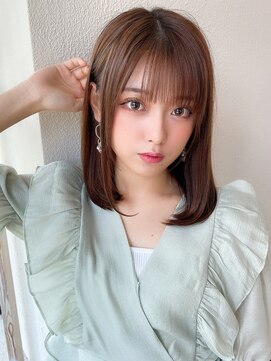 アフロート ディル(AFLOAT D'L) 20代30代40代大人かわいい小顔ボブ ひし形シルエット グレージュ