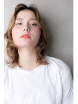 カバーヘア ブリス 川口(COVER HAIR bliss)&nbsp;小顔フェザーバング外国人風ブロンドカラーT1川口10代20代30代