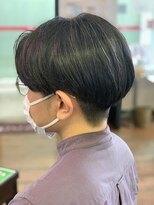 フレンズ 環状通東店(friend's) ナチュラルセンターパート×毛流れパーマ 5