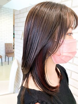 アッシュ 十日市場店(Ash) インナー　ブリーチなしデザインカラー