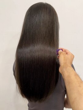 ハニーシブヤ(HONEY shibuya) 大人可愛い20代30代40代髪質改善美髪ストレート×アッシュグレー