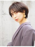 大人マッシュボブ 前髪 チョコレートブラウン 20代30代40代