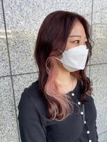 イオエ 岡本(ioe)&nbsp;イメチェン/フルバング/似合わせ/レッドブラウン/デジタルパーマ