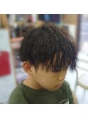 お洒落キッズ☆ツイストパーマ☆  <理容室>/メンズ/バーバー/