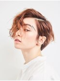 前髪切りっぱなしボブエアリーロング美髪ピンクブラウン[町田駅]