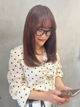 ロンドエニカ 大宮(Lond enika) 大人可愛いピンクブラウンカラー/韓国風レイヤー　大宮