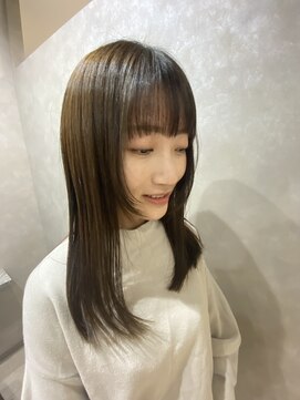 ロウ 町田(ROW) ロング×顔まわりポイントレイヤー×重めバング