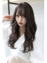 リノバイアクネ(lino by ACNE)&nbsp;黒髪グレーベージュ/レイヤーロング