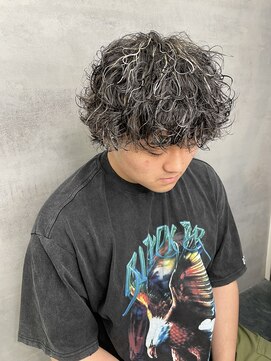 ネクスト 静岡店(NEXT) NEXT静岡　マッシュウルフパーマ　メッシュ　ハイライト　波巻き