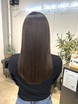 ナンバースリー 溝の口店(Number Three) 極上つやサラストレート