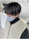 シルバー×ブラックハイライト
