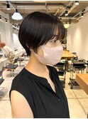 透け感ショート