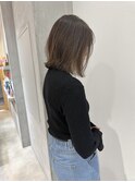 YOKE 大人ボブ切りっぱなしボブ外ハネボブアッシュグレージュ