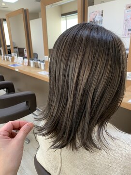 リアン(Lien) ハイライト盛り盛り！柔らかいマロンベージュ/くすみ感/透明感