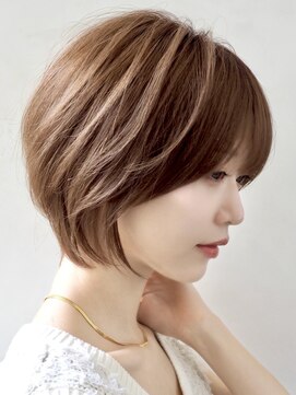 ローネス ギンザ(LONESS ginza) ショートボブ/丸みショート/マロンブラウン/ブラウンカラー/銀座