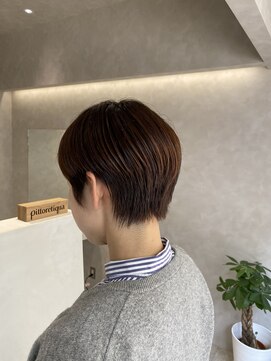 トキ(toki) 大人ショート×オレンジブラウン