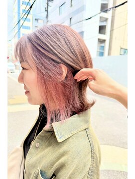 モスト(MocT) インナーカラー×ピンクベージュ