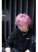 ホワイトシルバーカラー フェザー アッシュブラック　k