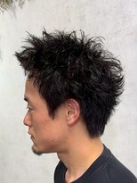 アポロ 横浜駅店(apollo)&nbsp;men's/スペインカール/スパイキーショート/ブルーブラック