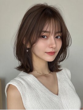 黒髪/クラゲヘアー/オリーブグレー/小顔/ココアベージュ/東海駅