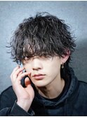 ツイストシャドウパーマ×ラウンドマッシュ
