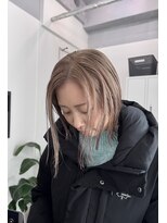 ティエル 町田店(tiel)&nbsp;【Bob】softベージュ×ぱつっとボブ