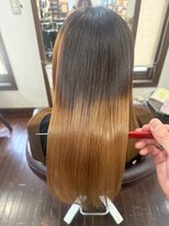 美容室 メザミー MESAMIES&nbsp;大人キレイグラデーションカラー透明感エアストレート髪質改善