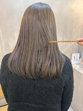 ユッカ 京橋(YUCCA) 【YUCCA】まろやかシアーベージュ透明感ニュアンスカラー