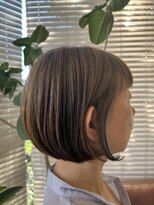 アース 三田南ウッディタウン店(HAIR&MAKE EARTH)&nbsp;大人可愛い小顔ショートボブ前下がりショートインナーカラー