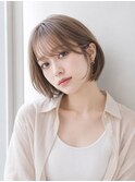 ショートボブ/耳掛けショート20代30代40代丸顔面長池袋