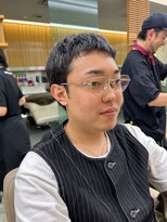ピークアブー 銀座並木通り(PEEK-A-BOO) メンズショート/グレーカラー/men's cut/gray hair color