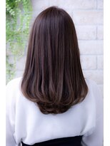 エルデ ナインズ ヘアー スタンド 川口店(elde 9's HAIR STAND)&nbsp;セミウェットウェーブ小顔オリーブカラーハイライトカラー