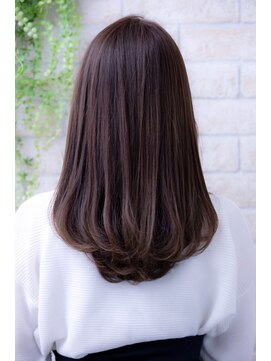 エルデ ナインズ ヘアー スタンド 川口店(elde 9's HAIR STAND) セミウェットウェーブ小顔オリーブカラーハイライトカラー