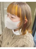 #オレンジインナー で#可愛く イメチェンしちゃいましょ♪