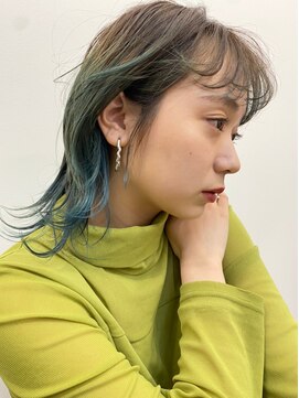 ローウェ 沖縄新都心(Louwe) ラベージュオリーブアッシュストカール[おもろまち駅/沖縄新都心