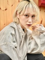 ブゾン(buZon)&nbsp;ミルキーホワイト×アシメボブ