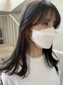 メゾンアクア 表参道(Maison ACQUA) ブリーチなしカラー　透明感　グレージュ　オリーブ