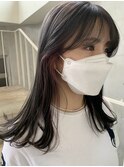 ブリーチなしカラー 透明感 グレージュ オリーブ