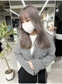 ケアブリーチで傷ませないグレージュカラー◎