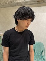 ゼスト リル 新宿(ZEST lill)&nbsp;塩澤太一 シャドウパーマ マッシュパーマ くせ毛風 テテ風パーマ