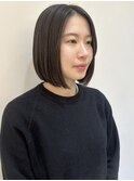 ぱつっとボブ