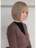 ハイトーンベージュボブ