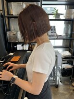 レアワンハナレ センター北美容院(lea/1 HANARE)&nbsp;ミニボブ×インナーカラー